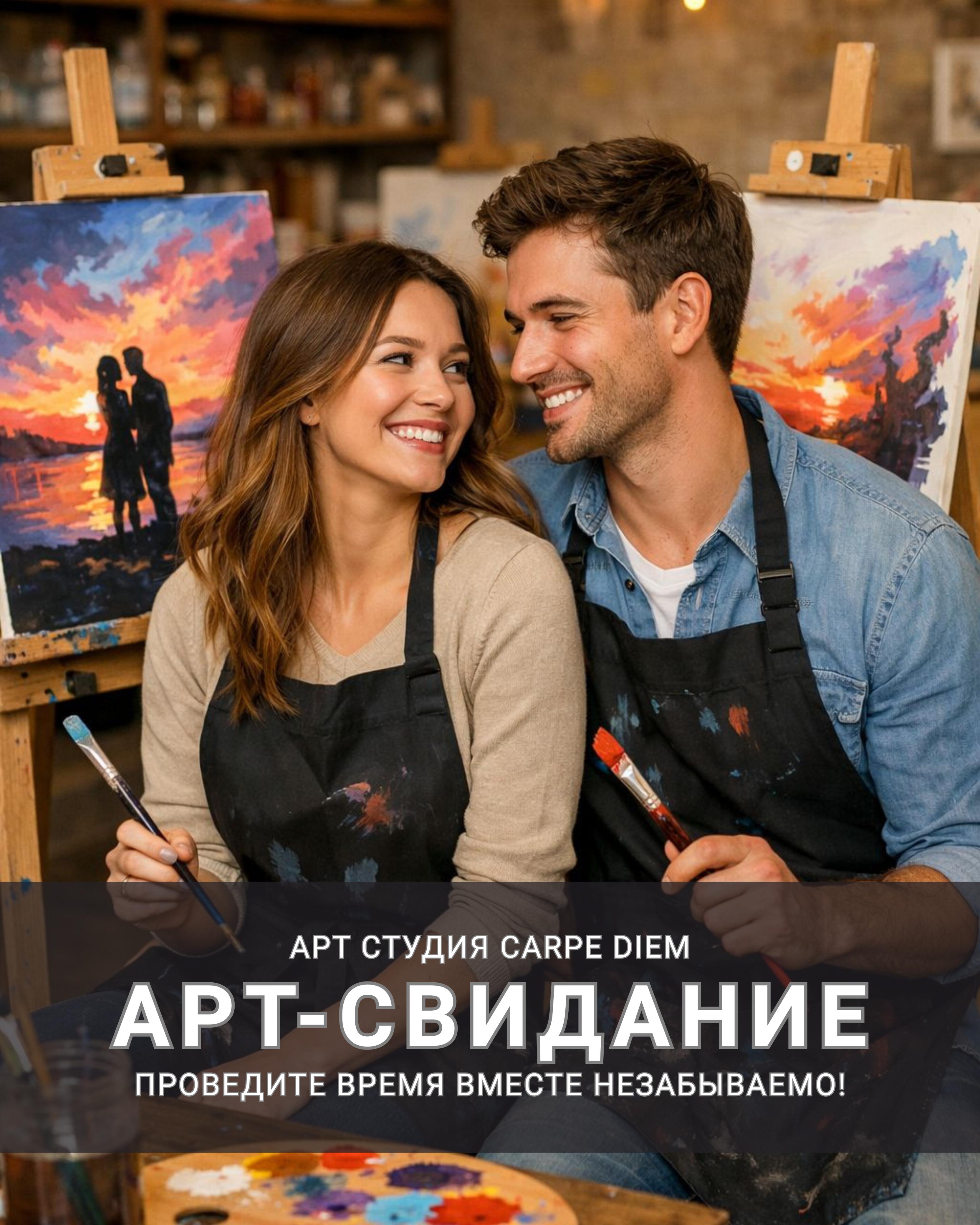 Арт-вечер в студии рисования — афиша Алматы, Carpe Diem Art Studio