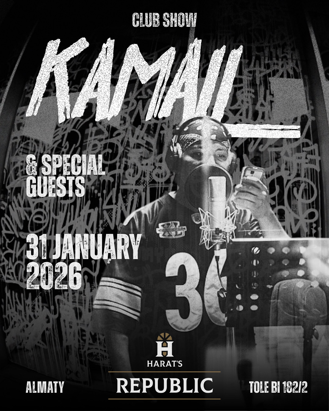 Сольный концерт Kamall — афиша Алматы, Harat's republic